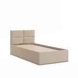 mebligo Polsterbett, Beige, Textil, 90x200 cm, Schlafzimmer, Betten, Polsterbetten