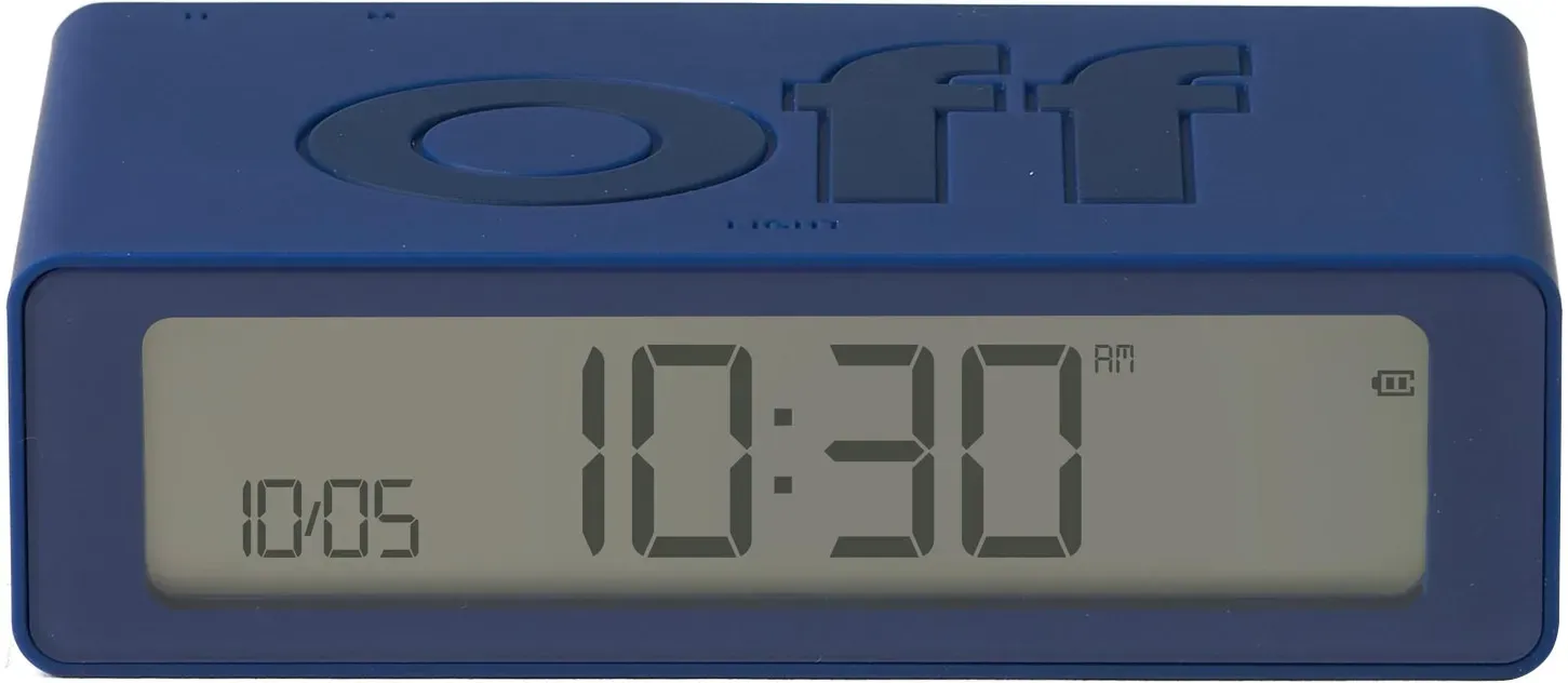 Lexon LR158DB9 Digitalwecker Flip Mini Dunkelblau