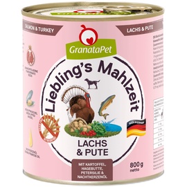 GranataPet Liebling's Mahlzeit Lachs & Pute 6 x 800 g