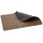 Bitz Tischset Abwaschbar, Platzset, Tischset Leder Look aus Kunststoff, 46 x 33 cm 4er-Set/4 Stück, Wood/Titanium