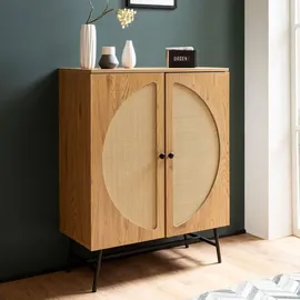 FineBuy Sideboard 80 x 103 x 39 cm Braun