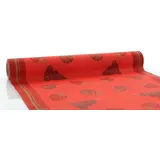 Sovie Home Tischläufer Tiffany Rot | Linclass® Airlaid | Tischdeckenrolle Weihnachten Christmas Xmas | 40cm x 4,80m