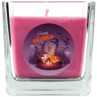 HS Candle Halloween Duftkerze 8 cm lila