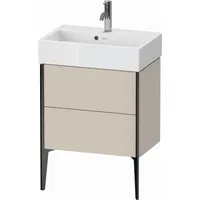 Duravit XViu Waschtisch-Unterschrank XV44580B291 58,4x38,4x49,3cm, 2 Auszüge, schwarz matt,