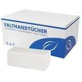 Falthandtücher Weiß Premium | 3.200 Blatt | Zellstoff 2-lagig 23 x 21 cm | ZZ/V-Falz Papierhandtücher geeignet für Handtuchspender | Ideal für Gastronomie, Krankenhäuser, Praxen