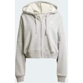 adidas Essentials Short French Terry Kapuzenjacke - Medium Grey Heather - XL