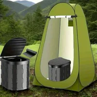 Pop-Up Duschzelt Toilettenzelt Umkleidezelt Camping Zelt mit Campingtoilette