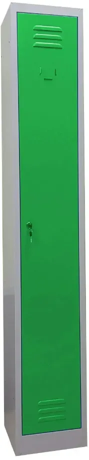 Garderobenschrank aus Metall 30x30x180h Serie Side by Side ausrichten. Farbe GRÜN