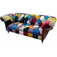 JVmoebel Chesterfield-Sofa, Sofa Chesterfield Klassisch Design Dreisitzer Mehrfarbig Sofas bunt