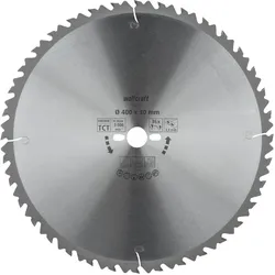 wolfcraft Kreissägeblatt, Serie Grün, Hartmetall Längsschnitt & Wechselverzahnung, verschiedene Maße