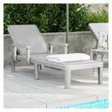 vidaXL Sonnenliege Grau 159x68x83,5 cm Polypropylen