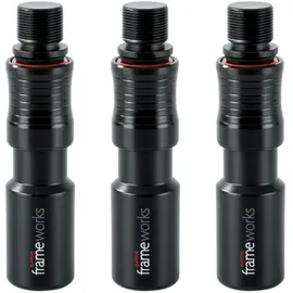 Gator Frameworks Mikrofonclip mit Schnellverschluss – Stativbefestigung, 3er-Pack (GFW-MIC-QRTOP3PK)