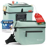 MIVELO Lenkertasche Fahrrad KLICKfix 100% wasserdicht - Fahrradtasche Lenker - abnehmbares Handyfach - Lenkertasche - Tasche Lenker - E-Bike tauglich (Mint)