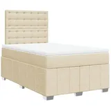 Maison Exclusive - Boxspringbett Mit Matratze Creme 120x200 Cm St