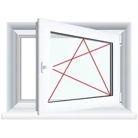 Kellerfenster Dreh Kipp FF 2-fach