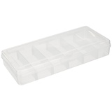 Rayher 39215000 Perlen Sortier-/Multifunktionsbox, Aufbewahrung für bis zu 42 Perlendöschen, 26,7 cm x 12,2 cm x 4,7 cm