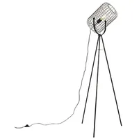 QAZQA Industrielle Stehlampe Stativ Stahl schwarz - Bliss Vefa