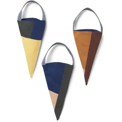 Ferm Living - Shay Weihnachts-Kegeltüte 3er-Set