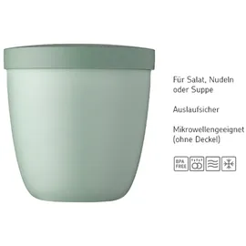 Mepal Snackpot Ellipse nordic black 10,7 cm 0,5 l