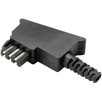 TRU Components GM02F TAE-Bausatz, F-Kodierung Stecker, gewinkelt Schwarz Inhalt: