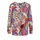 GOLDNER Florale Druckbluse mit V-Ausschnitt bunt 38