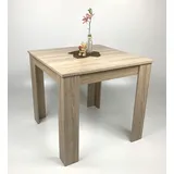 Esstisch Tisch Esszimmertisch Küchentisch Sonoma Eiche hell Sägerau 80x80cm NEU