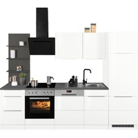 Kochstation Küchenzeile »KS-Brindisi«, ohne Geräte, Breite 280 cm, weiß