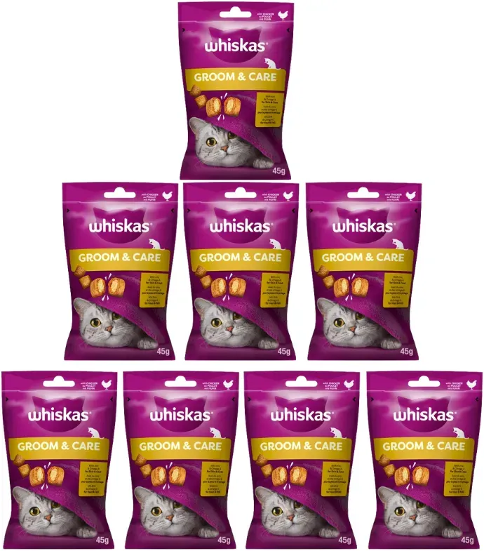 WHISKAS Healthy Shine 8x45g Katzenleckerli, mit Huhn (Rabatt für Stammkunden 3%)