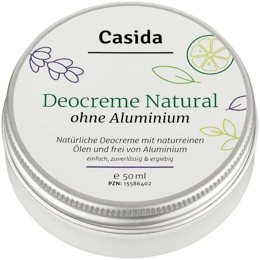 Casida Deocreme Natural ohne Aluminium Deodorant Creme Ohne Aluminium/Alkohol vegan