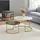[en.casa] Couchtisch Christchurch Gold Metall 70 x 70 x 45 cm