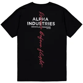 Alpha Industries Signature Bp T Kurzarm-T-Shirt Black M