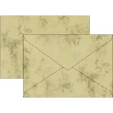 Brunnen 105141611 Briefumschlag Universalpapier Marmor C5 chamois