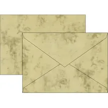 Brunnen 105141611 Briefumschlag Universalpapier Marmor C5 chamois