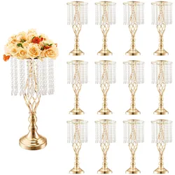 VEVOR 12x 49cm Gold Blumenständer Modern Blumenvase Hochzeit Dekoration Vasen