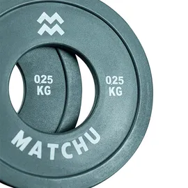 Matchu Sports Matchu Mini Hantelscheiben 0,25 kg 2er Set grau/schwarz