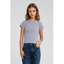 Emily Short T -Shirt - Hellgrau - TeeShoppen