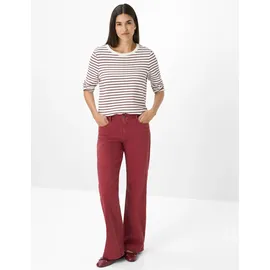 Brax Damen, Five-Pocket-Hose Style MAINE MULBERRY, denim dunkelrot, Gr. 40