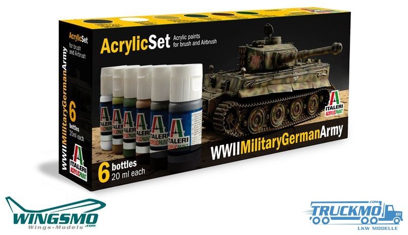 Italeri Acryl Set WWII Militär Deutsche Armee 0433