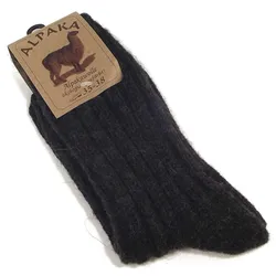 Alpaka Unisex Socken Dick, anthrazit