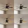 LUCANDE Shamoian 132 cm Deckenventilator Schwarz