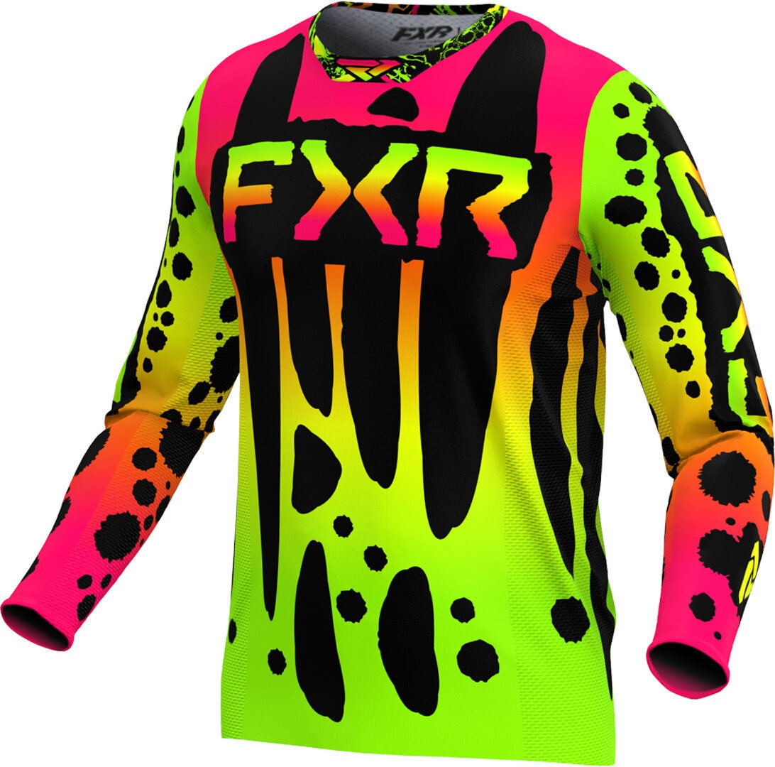FXR Podium 2024 Motorcross shirt, zwart-pink, L