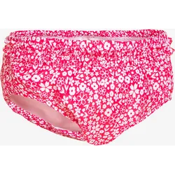 Windel-Badehose waschbar Baby bedruckt Blumen rosa fluoreszierendes Ultrapink|ultraweiß 76-81cm 18M