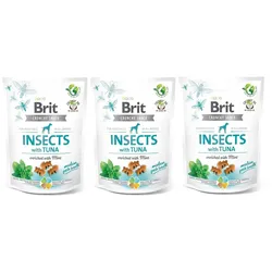 BRIT CARE Dog Crunchy Cracker Insects rich in Tuna 3x200g