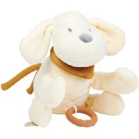Nattou Spieluhr Hund Charlie, Mit integrierter 30 cm, Vegan, Flanell, Vanille