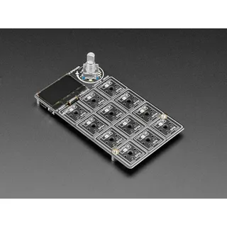 Adafruit MACROPAD RP2040, 3x4 Keys + Encoder + OLED, Bare Bones