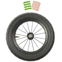 BERG Rad für Biky Laufrad, 12'', Slick, schwarz