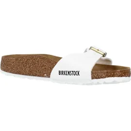 Birkenstock Madrid Birko-Flor Lack schmal patent white 41