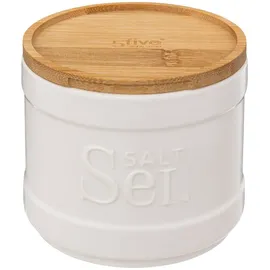 5 five simply smart 5five - salzdose "naturéo" aus weißer keramik