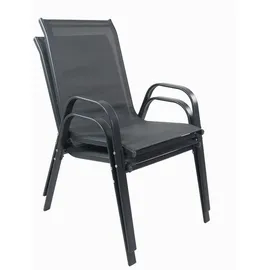 VCM Gartenstuhl 56 x 73 x 89 cm anthrazit 2 St.