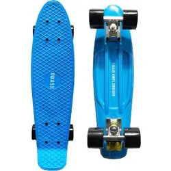 Vinyl Cruiser Skateboard Retro - blau/schwarz 55-57CM